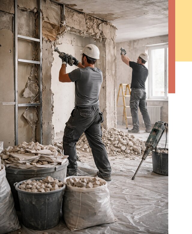 Демонтажные работы в Касимове от 2936 руб. — услуги и цена под ключ | ОТДЕЛОЧНИК-Ксм