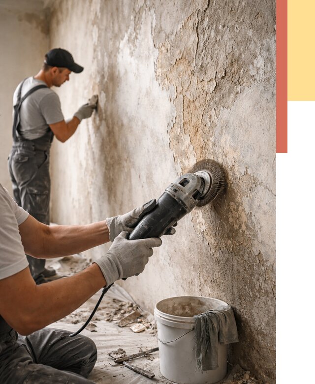 Снятие и удаление краски со стен в Касимове от 2284 руб. — ОТДЕЛОЧНИК-Ксм