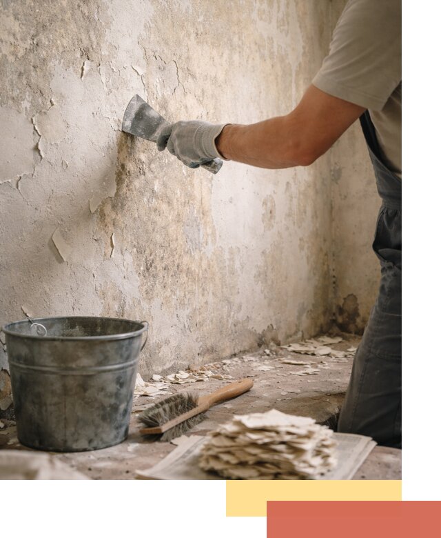 Удаление старой краски со стен в Касимове качественно и быстро