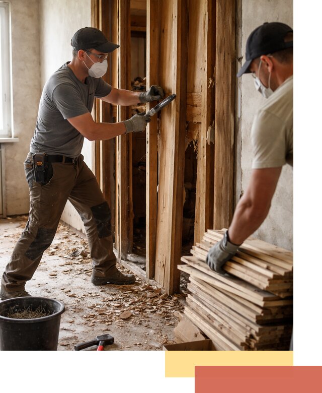 Демонтаж деревянных перегородок в Касимове быстро и аккуратно