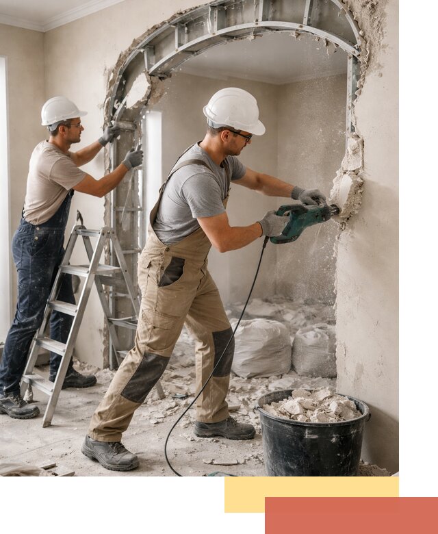 Демонтаж гипсокартонной арки в Касимове быстро и аккуратно