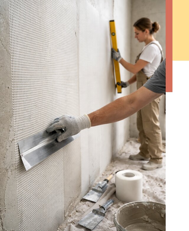 Армирование стен стеклосеткой в Касимове от 3480 руб. под ключ | ОТДЕЛОЧНИК-Ксм