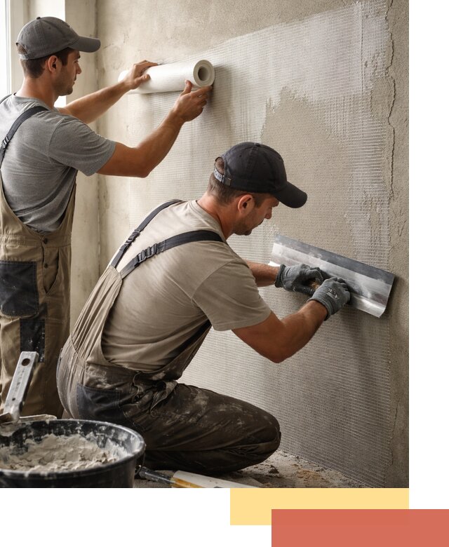 Армирование стен стеклосеткой в Касимове для прочной отделки