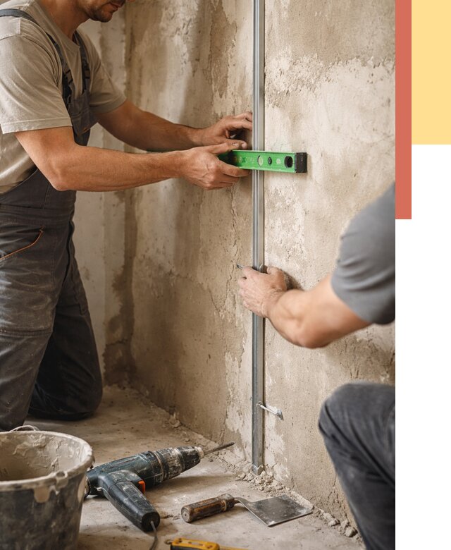 Установка штукатурных маяков в Касимове от 7612 руб. — быстро и недорого | ОТДЕЛОЧНИК-Ксм