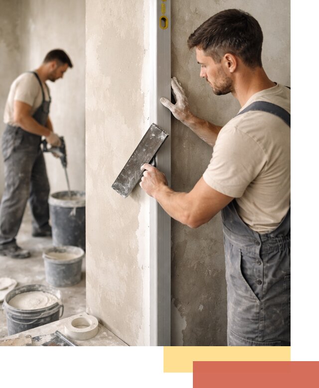 Выведение углов стен в Касимове: монтаж и оштукатуривание