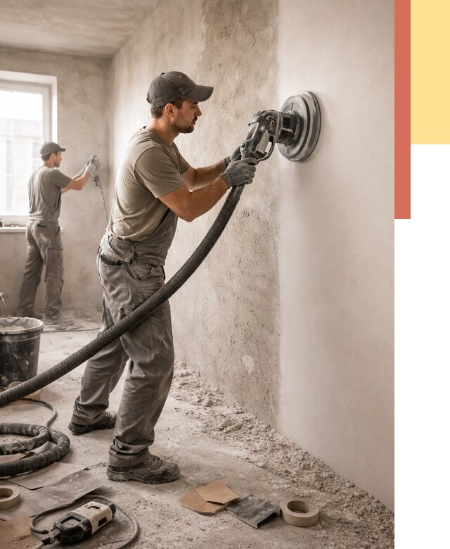 Шлифовка стен в Касимове от 1305 руб/м2 — быстро и недорого | ОТДЕЛОЧНИК-Ксм