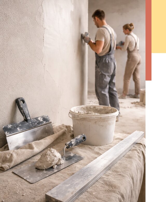 Штукатурка стен гипсовая в Касимове от 4893 руб/м2 — быстро и недорого | ОТДЕЛОЧНИК-Ксм