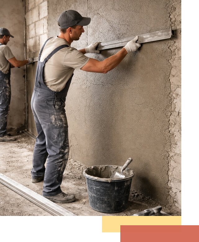 Штукатурка стен цементно-песчаная в Касимове профессионально