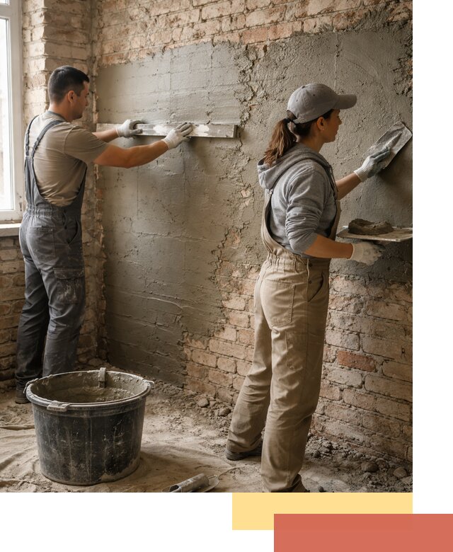 Штукатурка кирпичных стен в Касимове — качественно и надежно