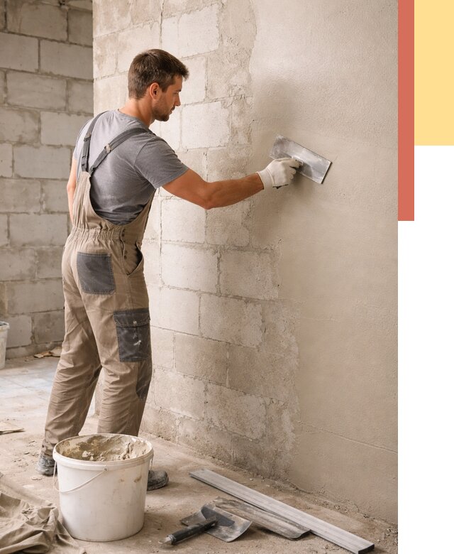 Штукатурка стен из газобетона в Касимове от 2284 руб./м2 — быстро и недорого | ОТДЕЛОЧНИК-Ксм