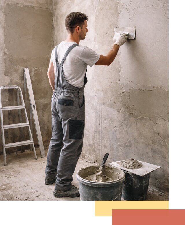 Штукатурка стен в ванной под ключ в Касимове