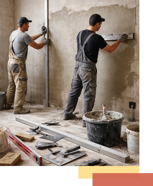 Профессиональная штукатурка стен под плитку в Касимове