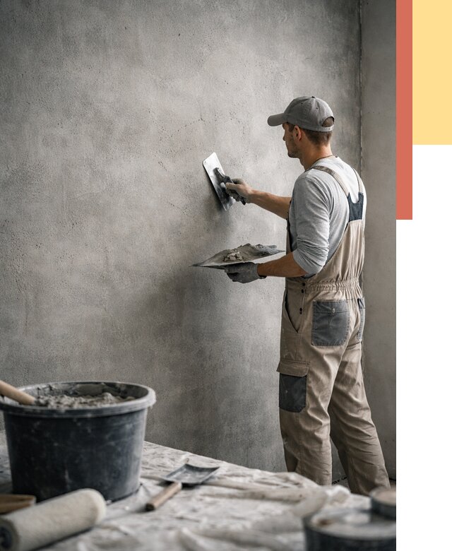 Декоративная штукатурка под бетон в Касимове от 2719 руб./м² — нанесение под ключ | ОТДЕЛОЧНИК-Ксм