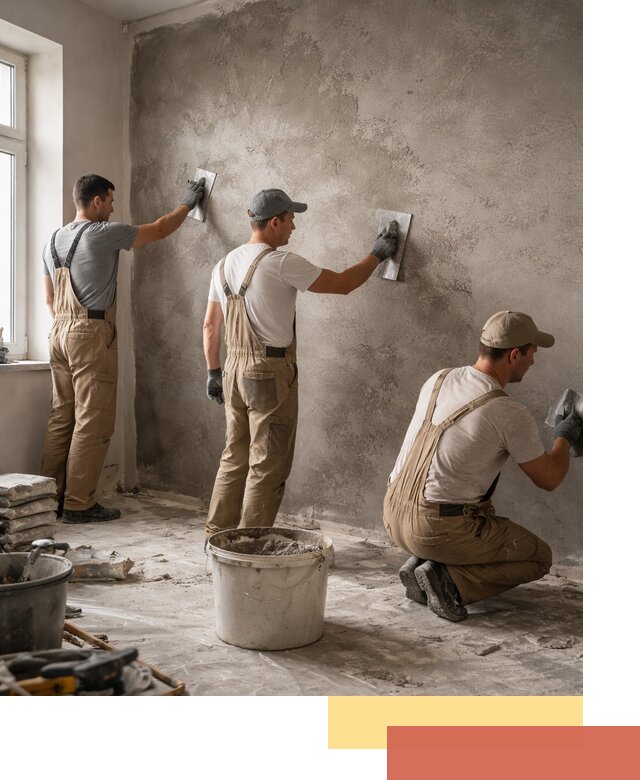 Декоративная штукатурка под бетон в Касимове для стен и потолков