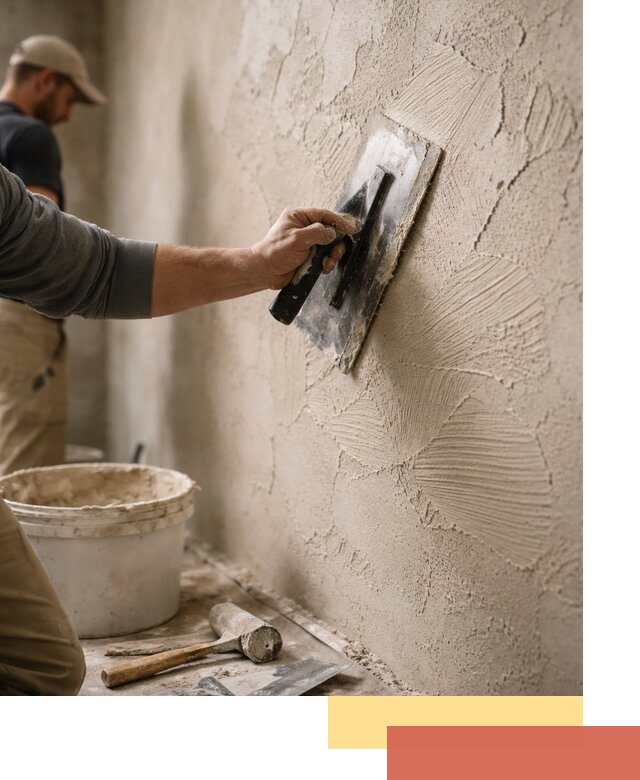 Фактурная штукатурка стен в Касимове — монтаж, отделка, реставрация