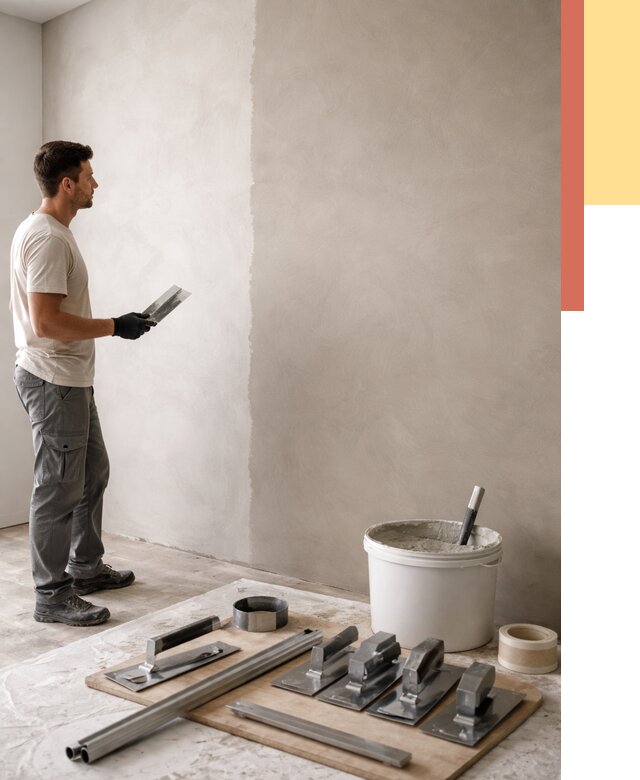 Нанесение микроцемента на стены в Касимове от 3480 руб./м2 под ключ | ОТДЕЛОЧНИК-Ксм