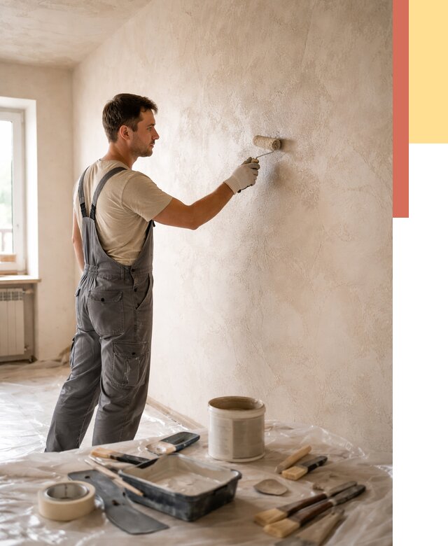 Нанесение лессирующей краски по декоративке в Касимове от 1903 руб. | ОТДЕЛОЧНИК-Ксм