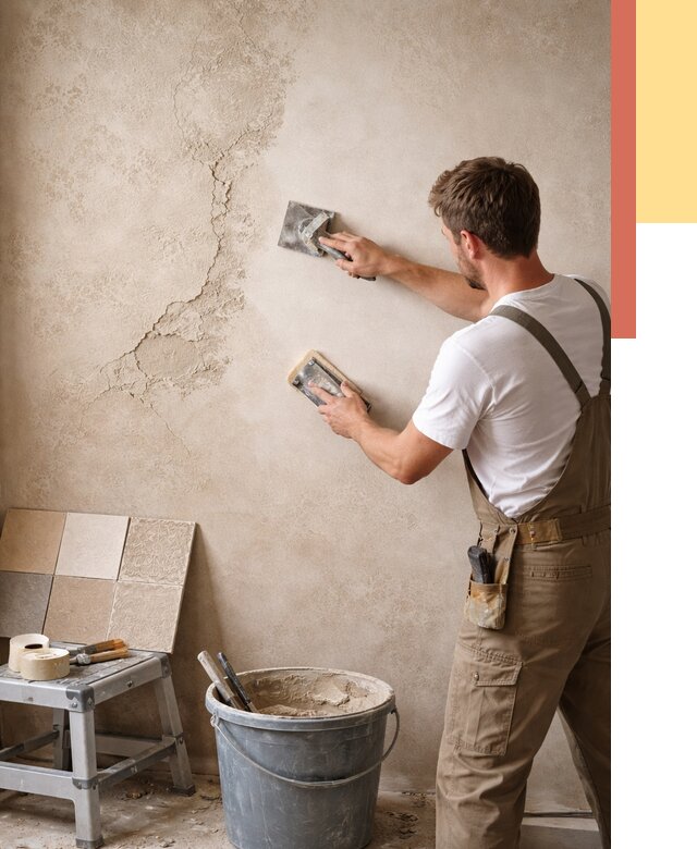 Ремонт декоративной штукатурки в Касимове от 4893 руб. под ключ | ОТДЕЛОЧНИК-Ксм