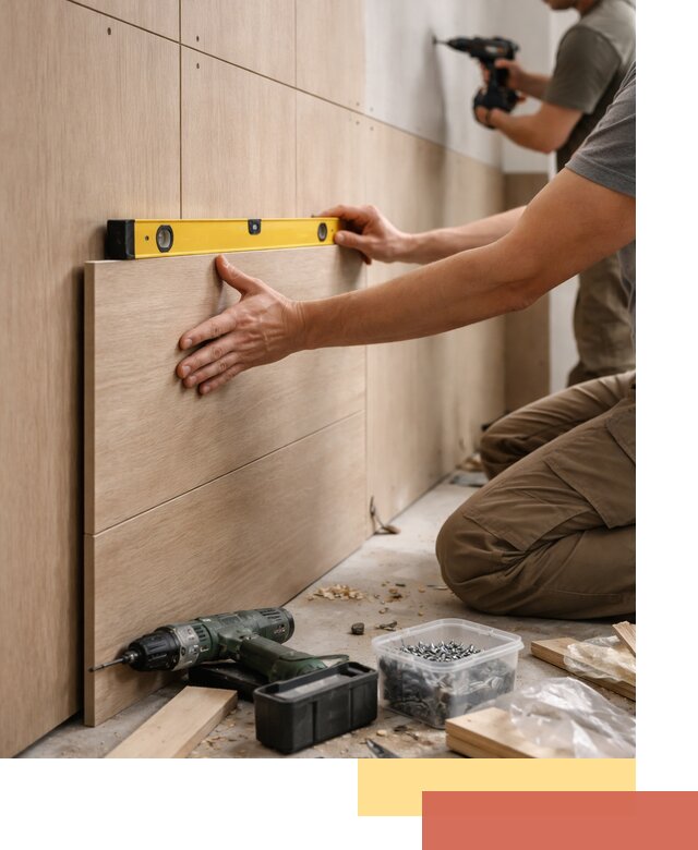 Профессиональный монтаж МДФ панелей на стены в Касимове