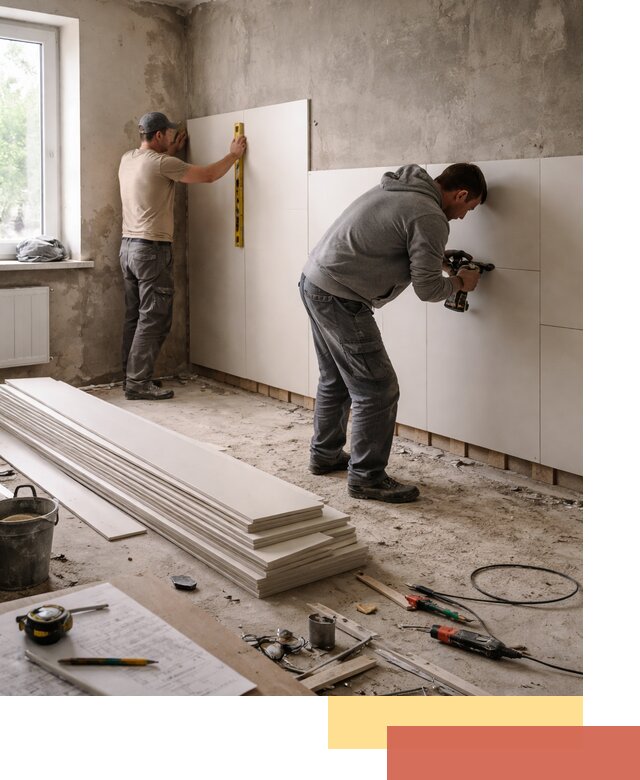 Монтаж ПВХ панелей на стены в Касимове качественно и быстро