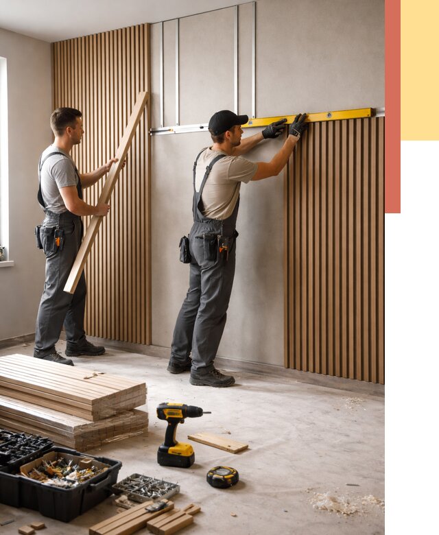 Монтаж реечных панелей на стены в Касимове от 1305 руб. — быстро и недорого | ОТДЕЛОЧНИК-Ксм