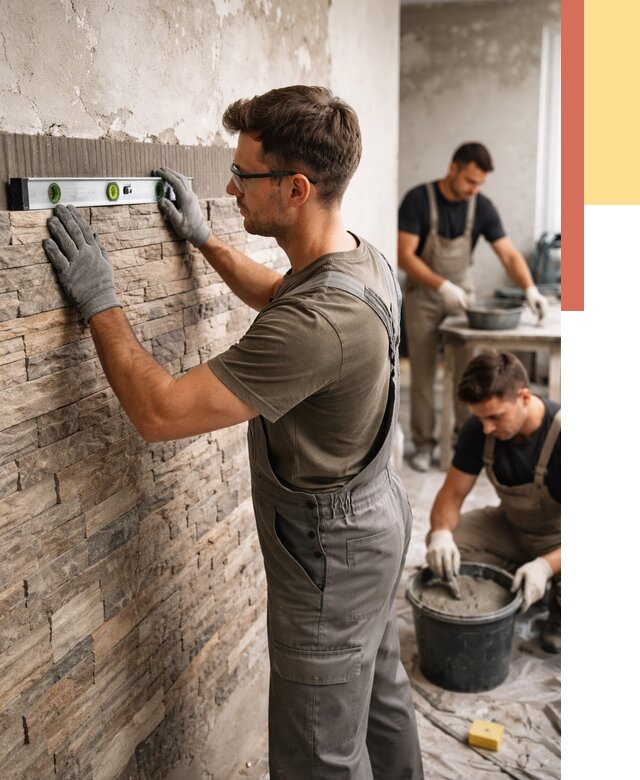 Монтаж искусственного камня в Касимове от 4893 руб. под ключ | ОТДЕЛОЧНИК-Ксм