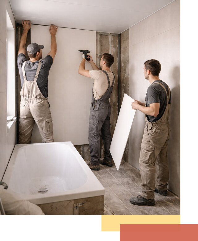 Отделка ванной панели ПВХ профессионально в Касимове