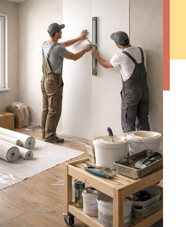 Поклейка стеклообоев в Касимове от 7068 руб. за м2 — быстро и недорого | ОТДЕЛОЧНИК-Ксм