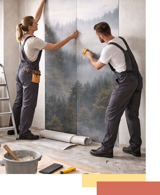 Поклейка фотообоев профессионально в Касимове под ключ