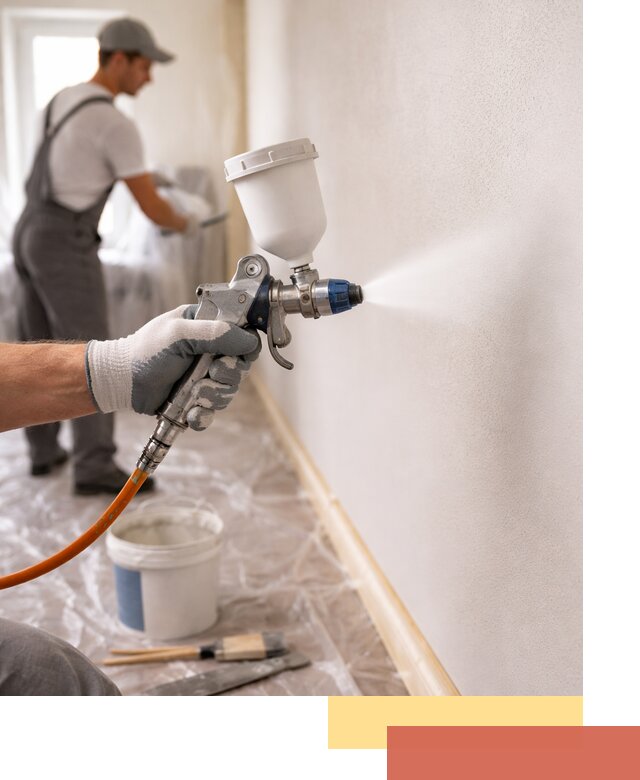 Покраска стен краскопультом в Касимове быстро и качественно