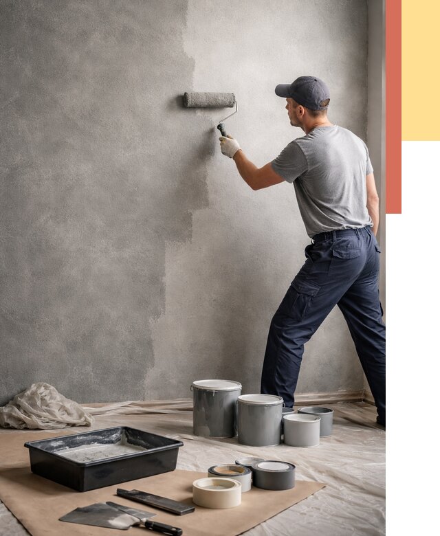 Покраска стен под бетон в Касимове от 707 руб. за м2 — быстро и недорого | ОТДЕЛОЧНИК-Ксм