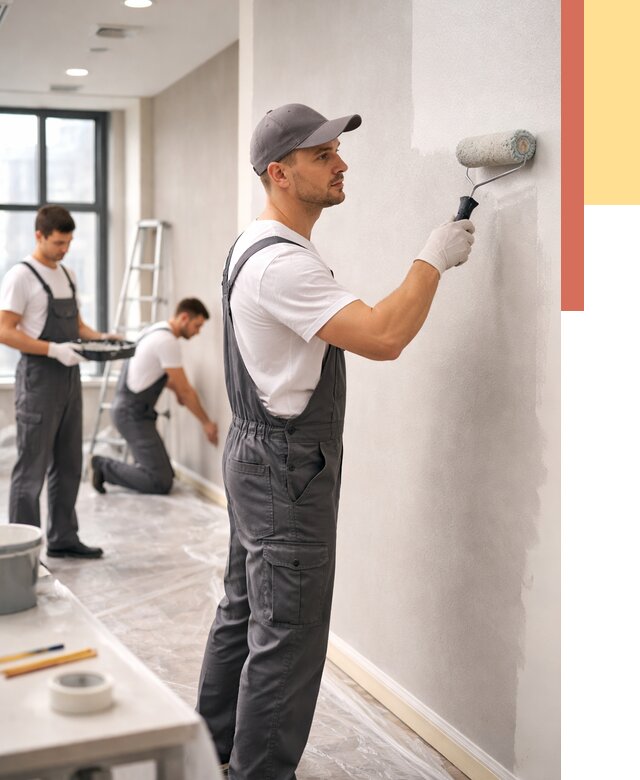 Покраска стен в офисе в Касимове от 9243 руб. — быстро и недорого | ОТДЕЛОЧНИК-Ксм