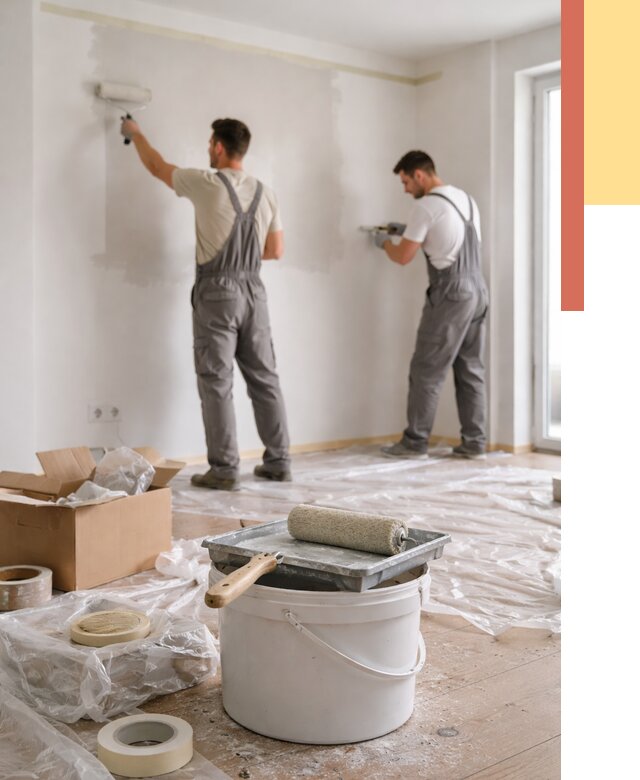 Покраска стен в квартире в Касимове от 2719 руб/м2 — быстро и недорого | ОТДЕЛОЧНИК-Ксм