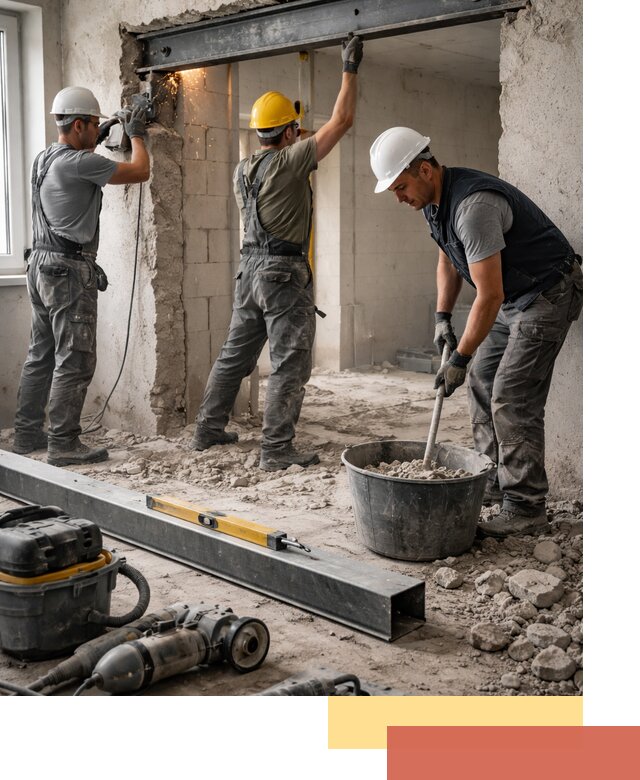 Создание проемов в стенах и несущих конструкциях в Касимове