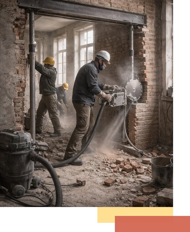 Прорезка проема в стене под дверной или оконный проем в Касимове