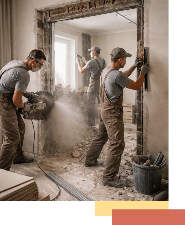 Расширение дверного проема под установку новой двери в Касимове