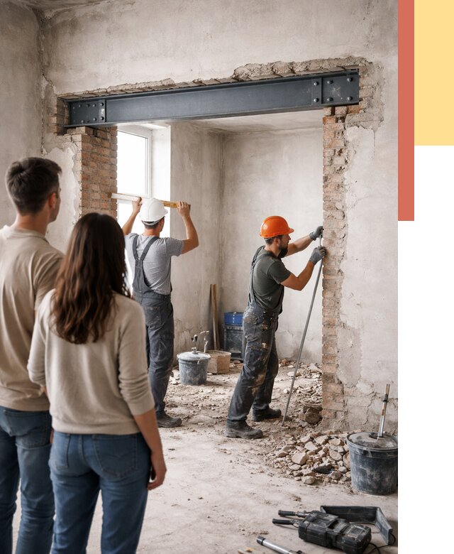 Усиление проема в стене в Касимове от 10330 руб. — усиление дверного проема металлоконструкцией | ОТДЕЛОЧНИК-Ксм