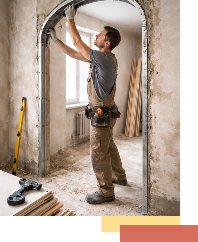 Устройство арочного проема в Касимове под ключ