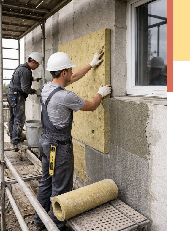 Утепление стен в Касимове от 4676 руб. под ключ — быстро и недорого | ОТДЕЛОЧНИК-Ксм