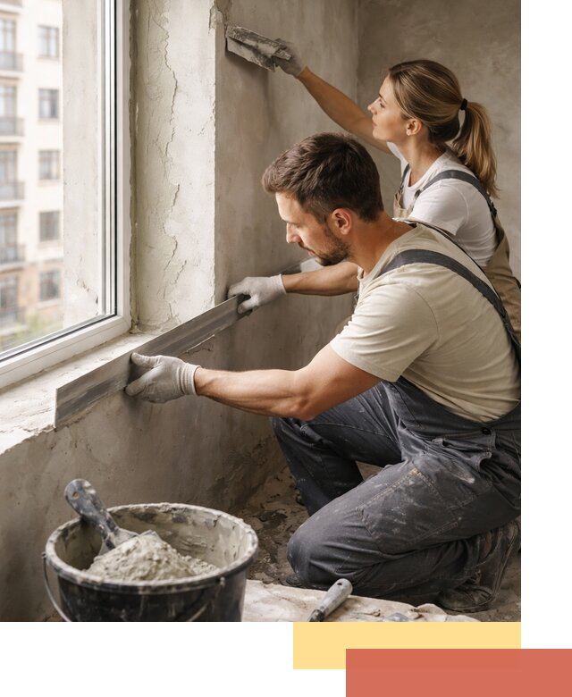 Штукатурка откосов дверей и окон профессионально в Касимове