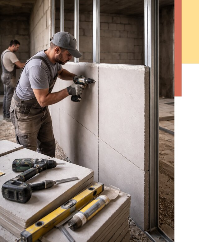 Кладка влагостойких перегородок ПГП в Касимове от 1305 руб. под ключ | ОТДЕЛОЧНИК-Ксм