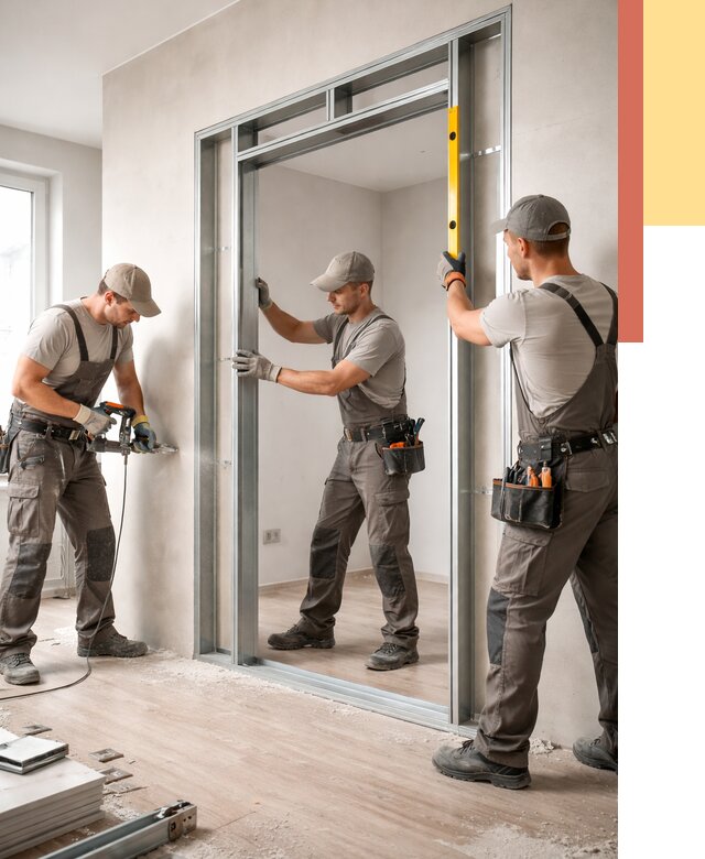 Устройство дверного проема в перегородке в Касимове от 4893 руб. под ключ | ОТДЕЛОЧНИК-Ксм