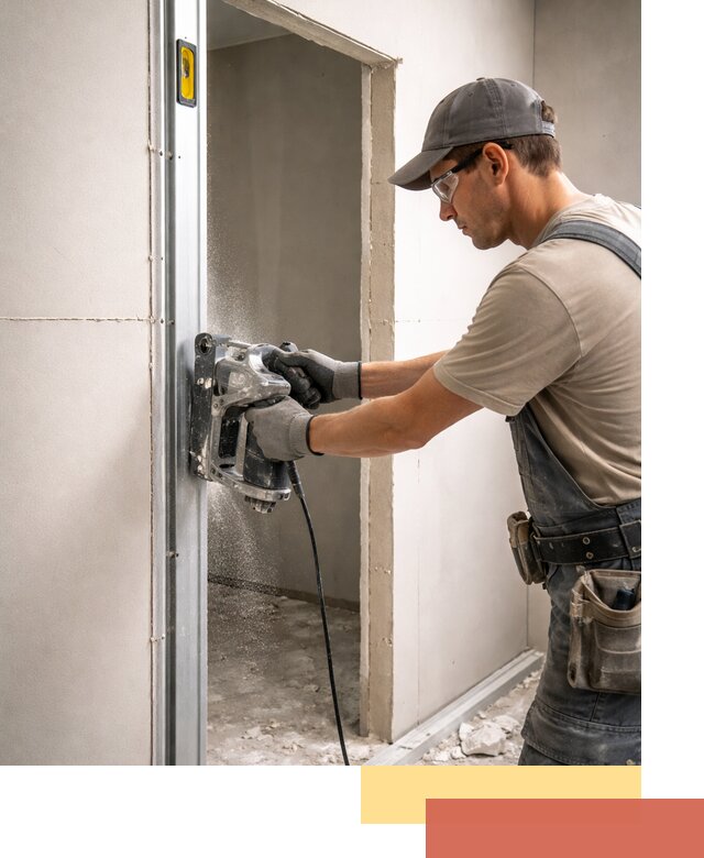 Устройство дверного проема в перегородке в Касимове