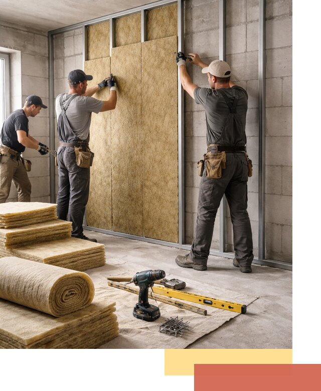 Шумоизоляция перегородок из блоков в Касимове — монтаж и защита шумоизоляцией