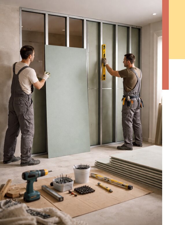 Перегородка из влагостойкого гипсокартона в Касимове от 5220 руб. — монтаж под ключ | ОТДЕЛОЧНИК-Ксм