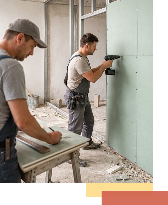 Перегородки из влагостойкого гипсокартона под ключ в Касимове