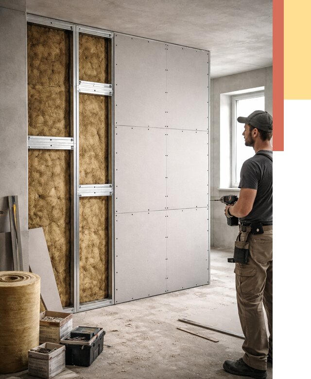 Усиленная перегородка под навеску в Касимове от 13919 руб. — монтаж под ключ | ОТДЕЛОЧНИК-Ксм