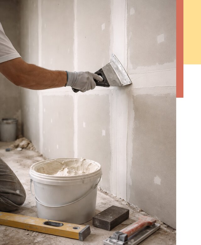 Шпаклевка перегородок из гипсокартона в Касимове от 2719 руб. — услуги ОТДЕЛОЧНИК-Ксм