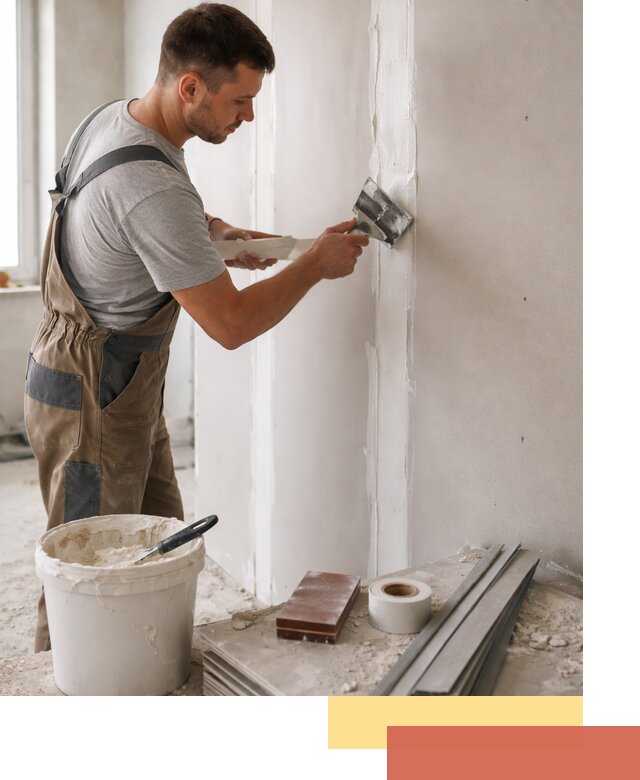 Шпаклевка перегородок из гипсокартона в Касимове качественно и быстро