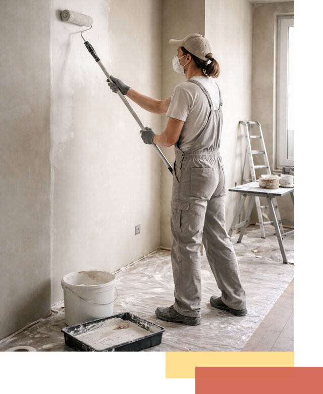 Покраска перегородок из гипсокартона в Касимове качественно и недорого